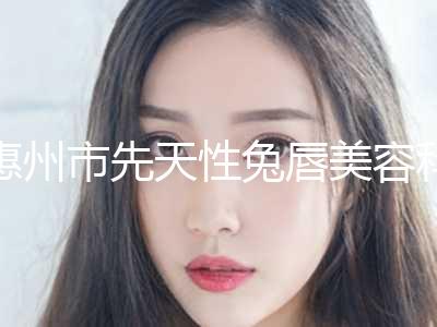 惠州市先天性兔唇美容科价格表(近6个月均价为：77093元)