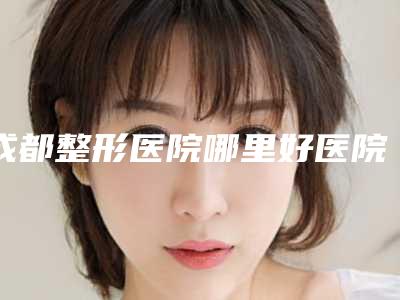 成都整形医院哪里好医院top10一览!细数每一家的优势所在!