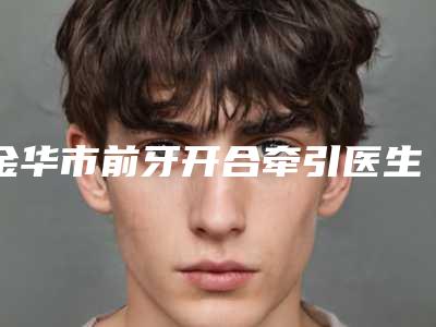 金华市前牙开合牵引医生排行前十名汇合-金华市曹继武口腔医生